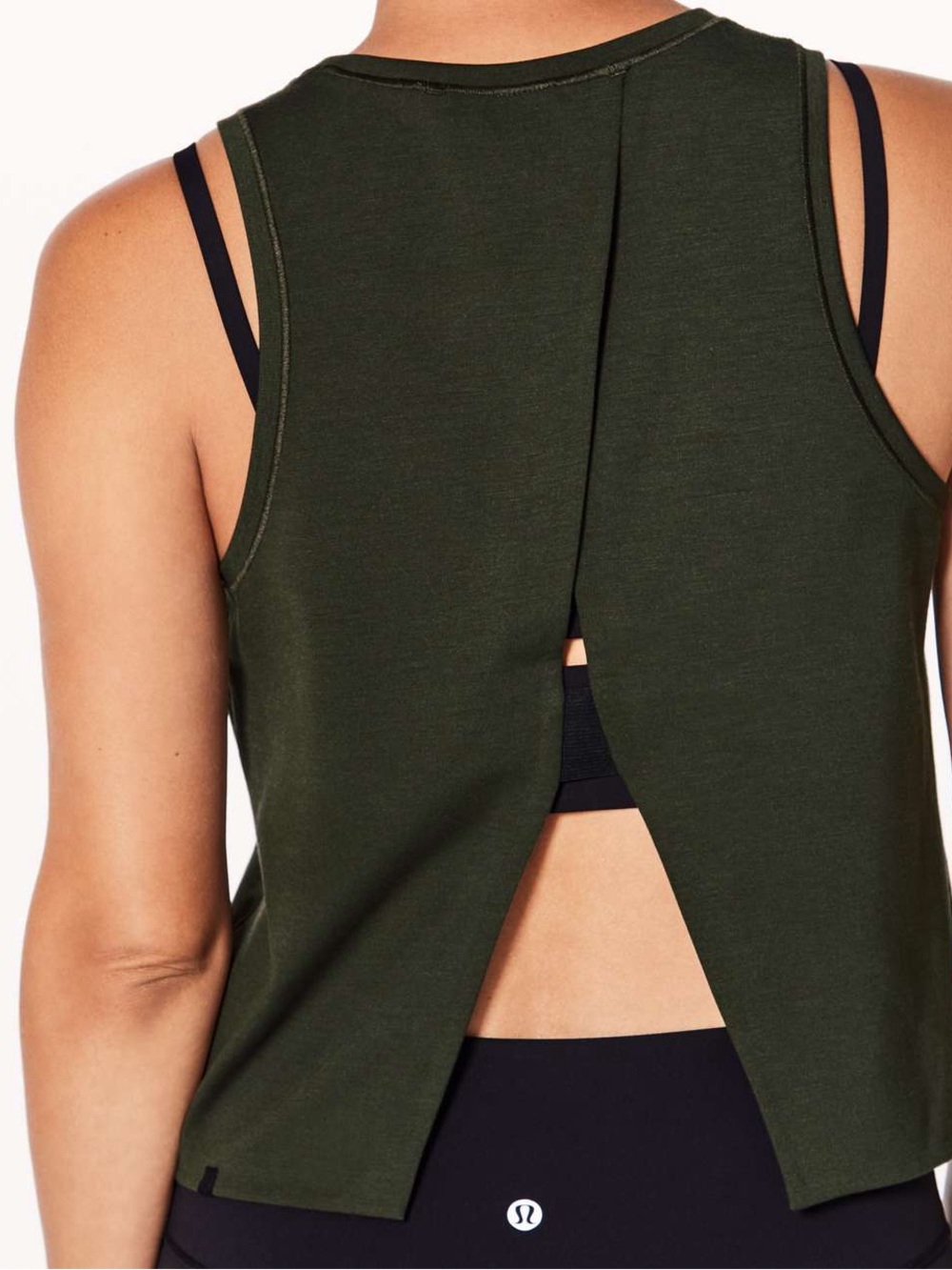 Lululemon Minimal Tank Dark Olive MEASUREMENTS